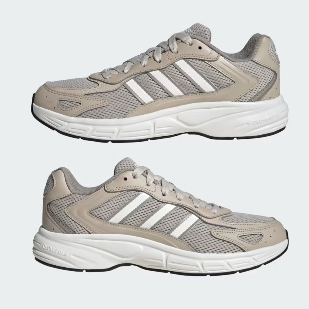 Adidas Gray and White Sneakers